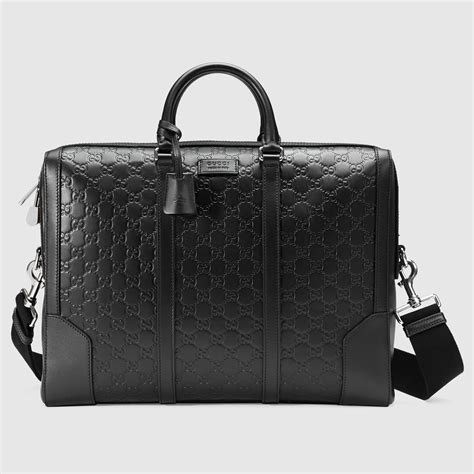 gucci men's leather briefcase - black|gucci laptop sleeve.